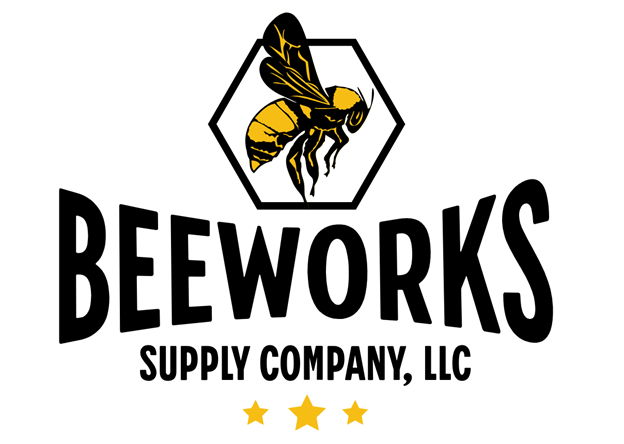 BeeWorks Supply Company, LLC brand logo: bee in a hexagon (first-party).