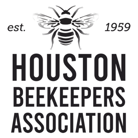 First-party Houston Beekeepers Association logo with a honey bee graphic above the association name.