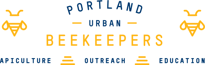 Portland Urban Beekeepers header tagline logo (first-party).