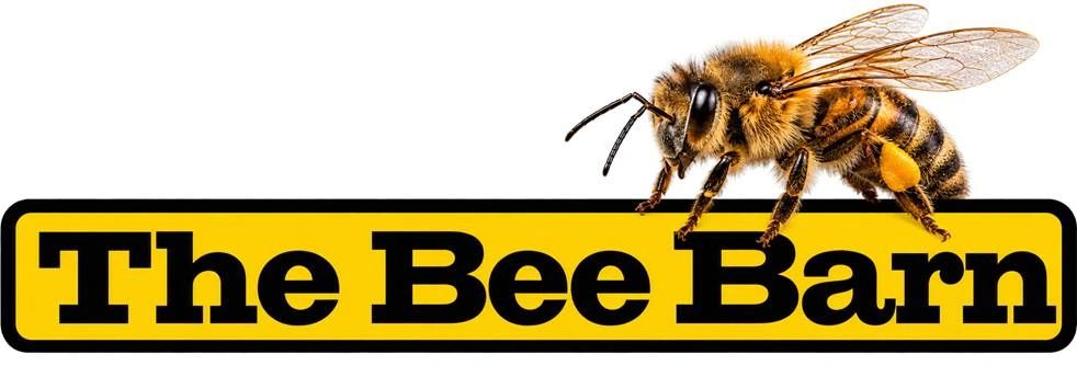 First-party The Bee Barn logo from the beebarnshop.com site header.