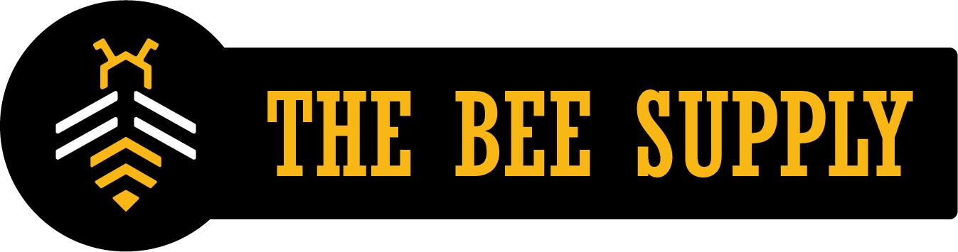 First-party The Bee Supply logo: a geometric white-and-yellow bee in a black circle beside the name in yellow capital letters on a black banner.